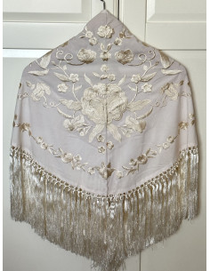 Mantoncillo Soleá beige en beige