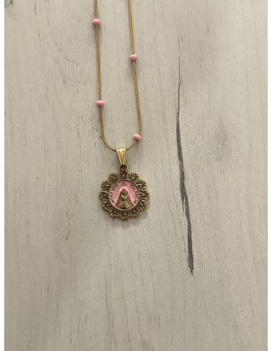 Virgen del Rocio estrella rosa