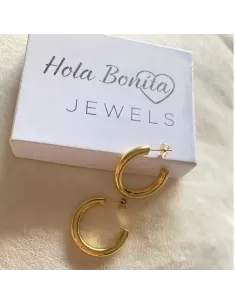 Argollas Doradas finas